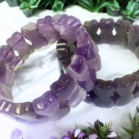 Amethyst Hourglass Bracelet