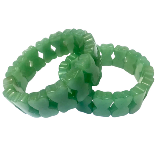 Green Aventurine Hourglass Crystal Bracelet