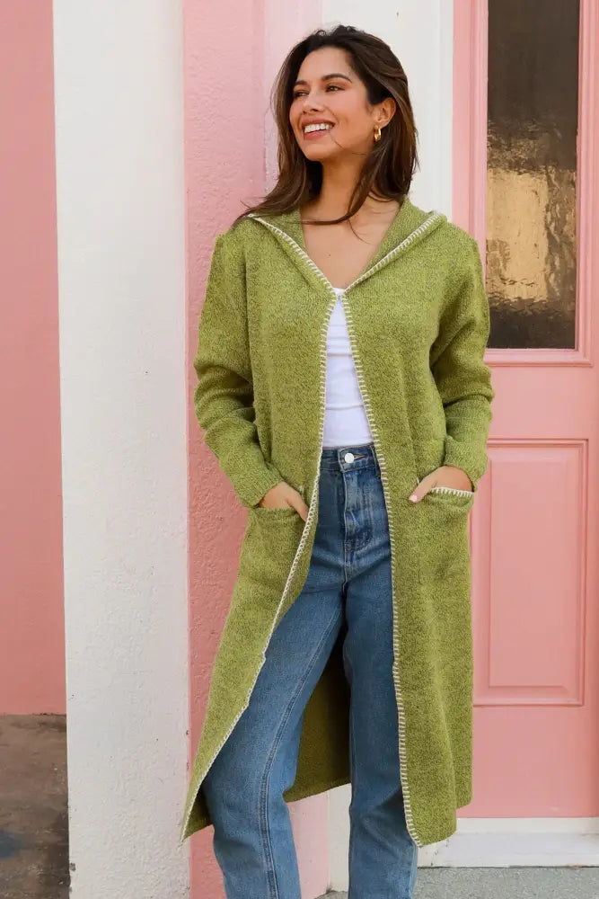 Jade Cardigan Kirra with Hood Medium Cardigan
