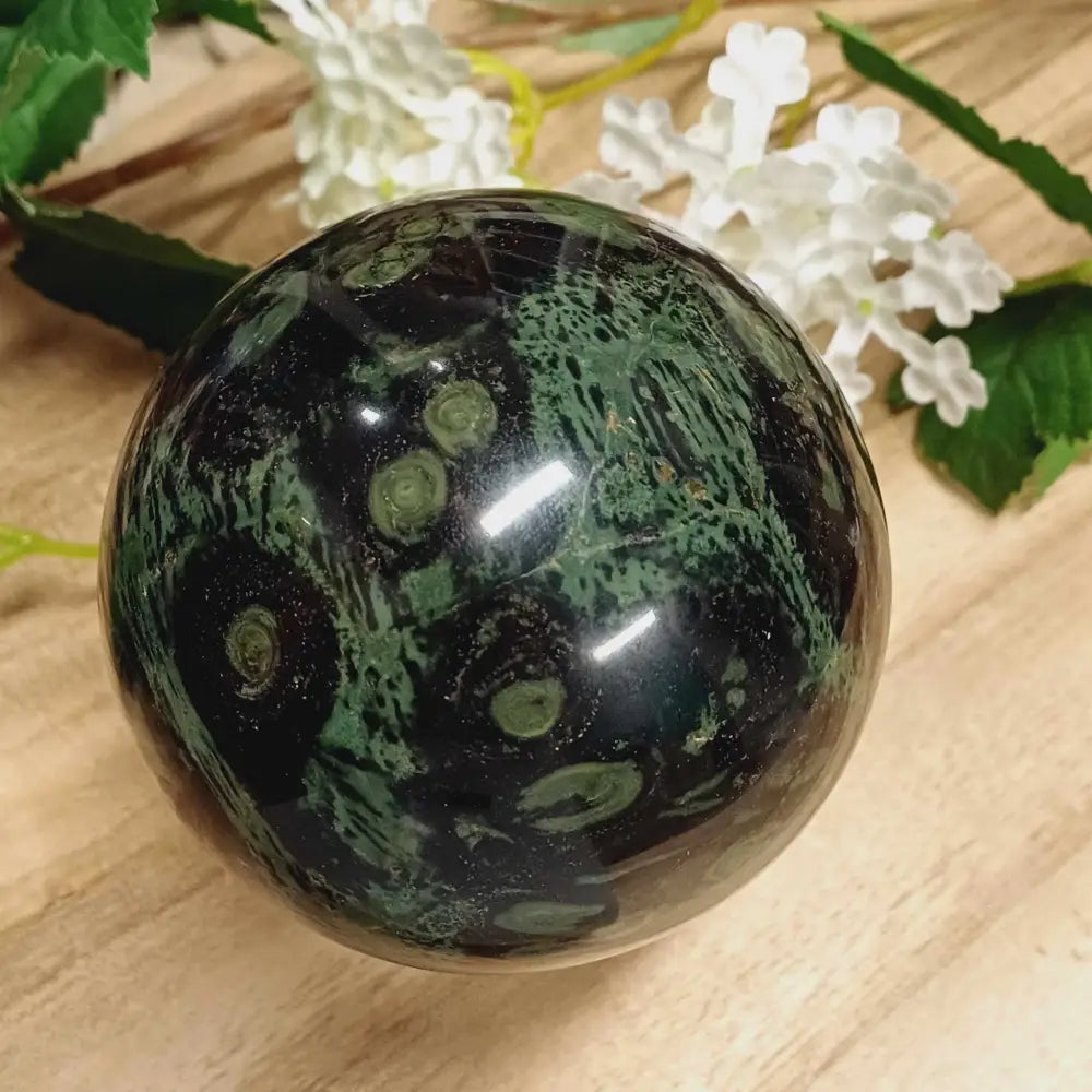 Kambaba Jasper Sphere 001 Sphere Stand