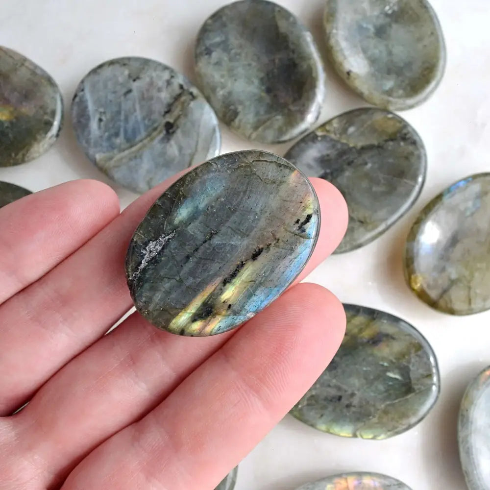 Labradorite Crystal Worry Stones