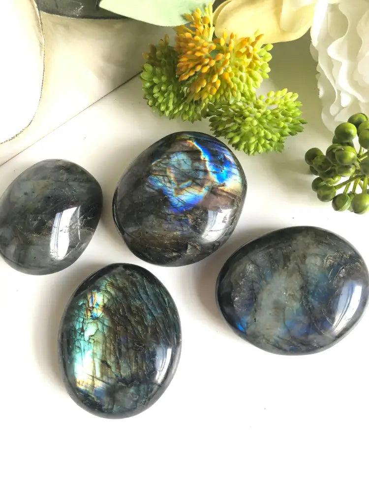 Labradorite Palmstones $36.00