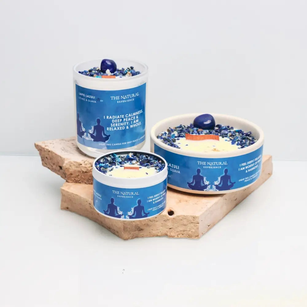 Lapis Lazuli Candle - Peace and Serenity Tin - Small Candle