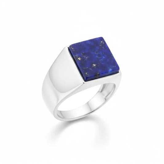 Lapis Lazuli Men’s Ring in Silver Rings