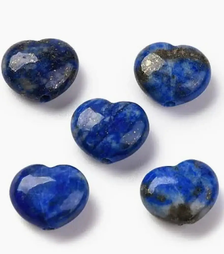 Lapis Lazuli Puffy Hearts Crystal Heart