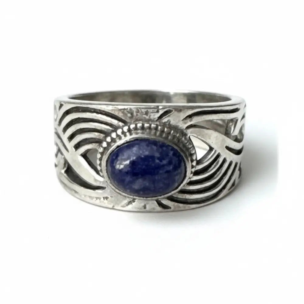 Lapis Lazuli Silver Ring Rings