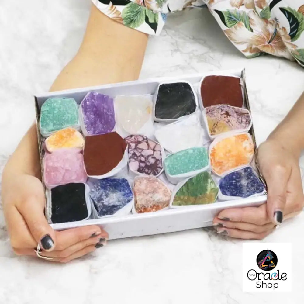 LARGE Crystal Roughs ~ GIFT BOX ~ Brazilian Mixed Crystals Crystal Rough