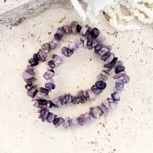Lepidolite Crystal Chip Bracelets bracelet