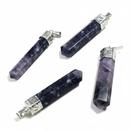 Lepidolite Crystal Pendants Pendant