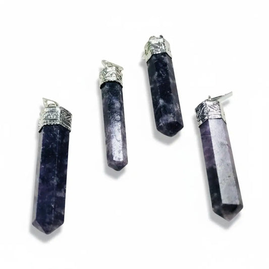 Lepidolite Crystal Pendants Pendant