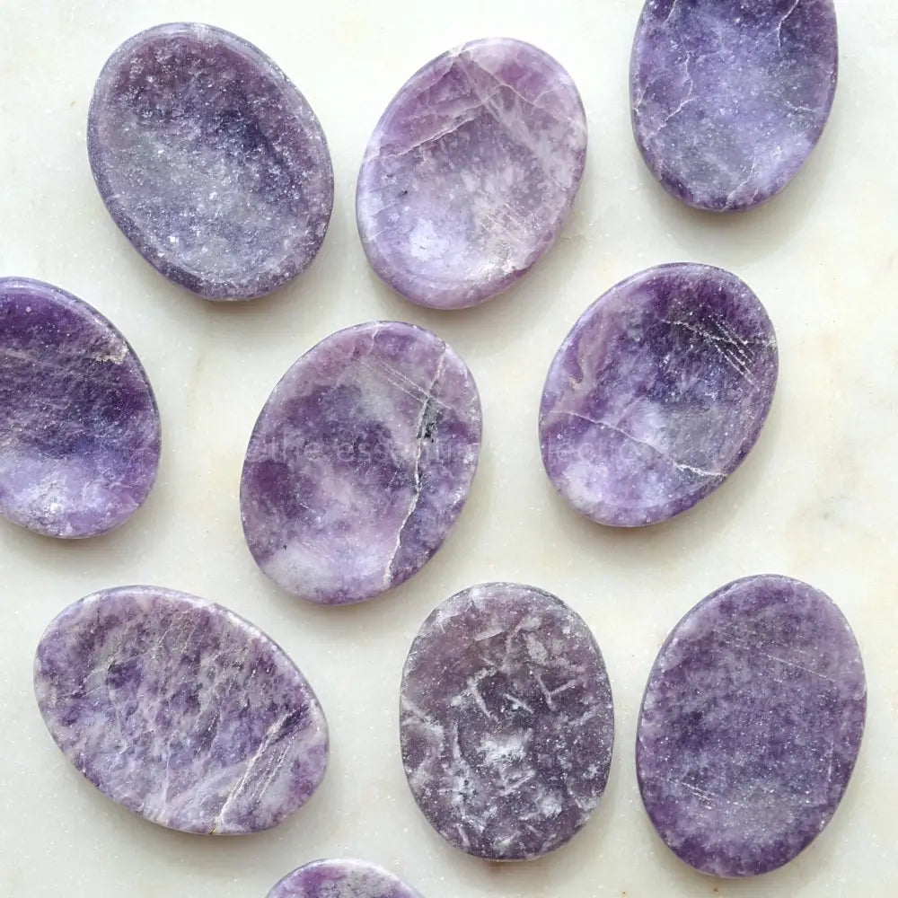 Lepidolite Crystal Worry Stones