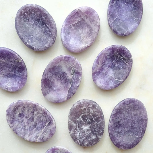 Lepidolite Crystal Worry Stones