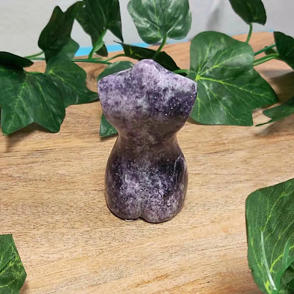 Lepidolite Goddess Figure 021 crystal goddess