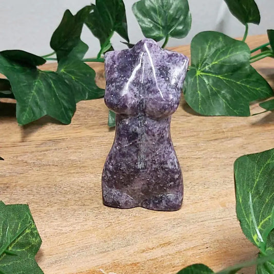Lepidolite Goddess Figure 021 crystal goddess