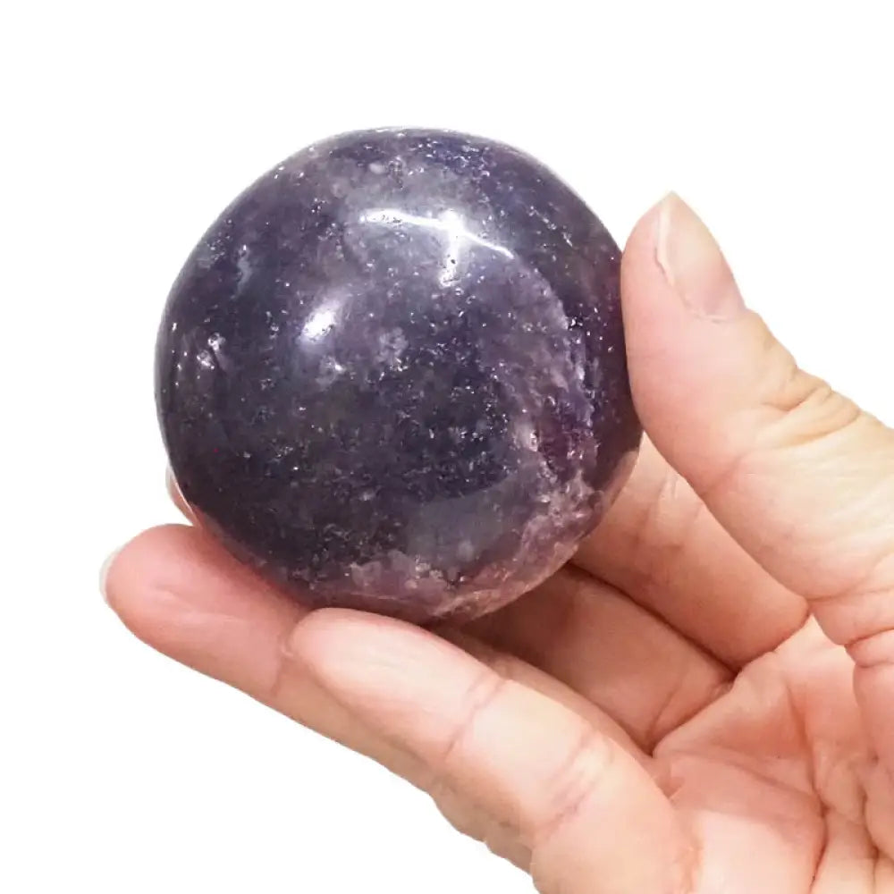 Lepidolite Palm Stones Palmstone