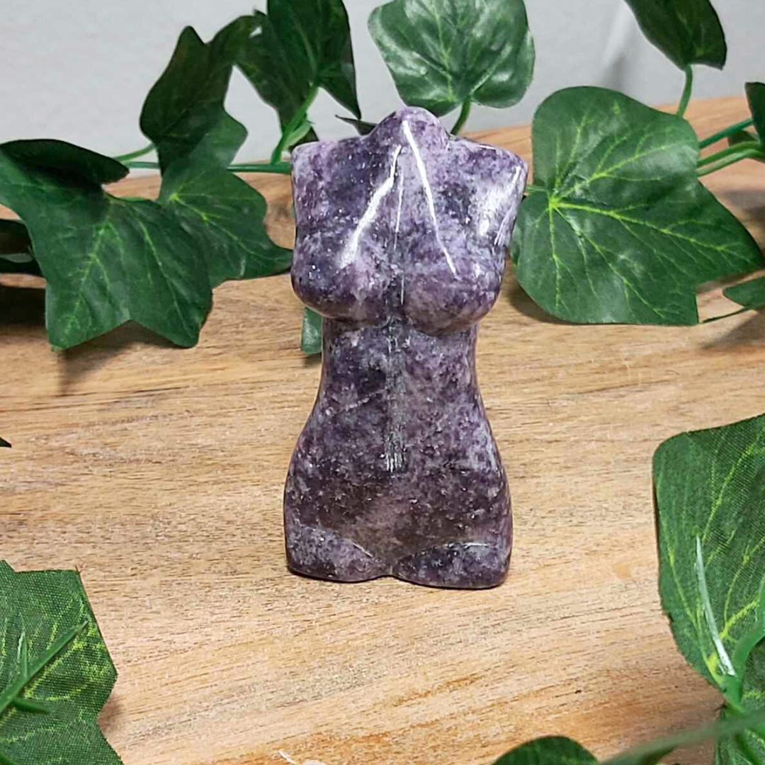 Lepidolite Goddess Figure 021