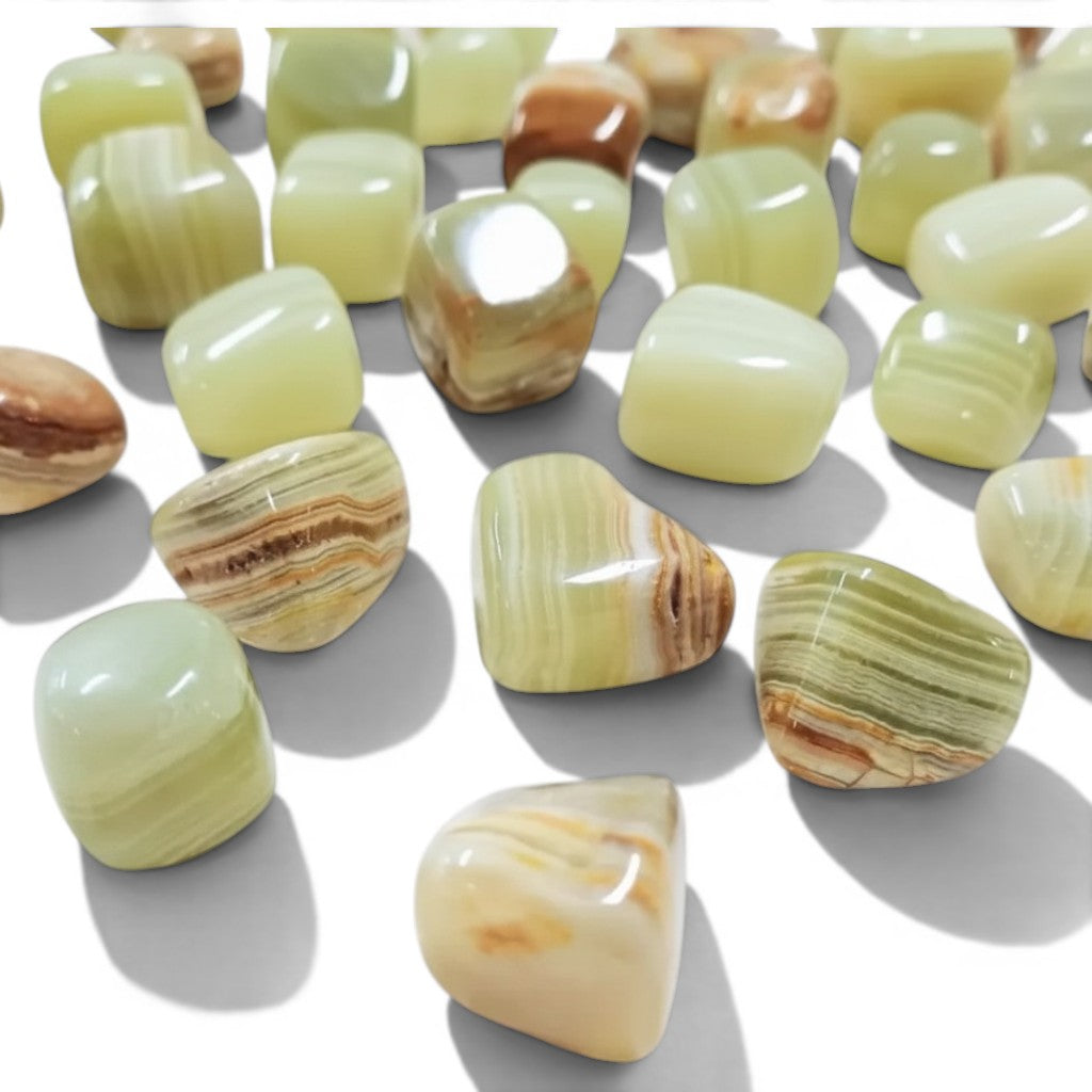 Pakistani Green Onyx Tumble ~ Study & Determination