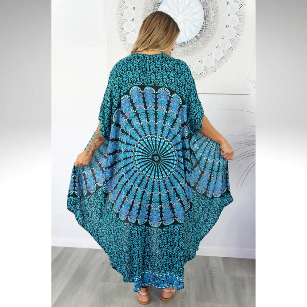 Long Bling Cape Mandala kimono