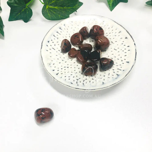 Mahogany Obsidian Tumble ~ Grounded Truth & Strength Medium Crystal tumble