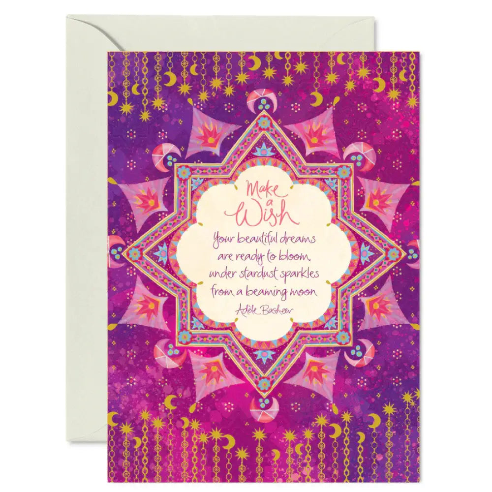 Make a Wish Stardust Greeting Card greeting cards