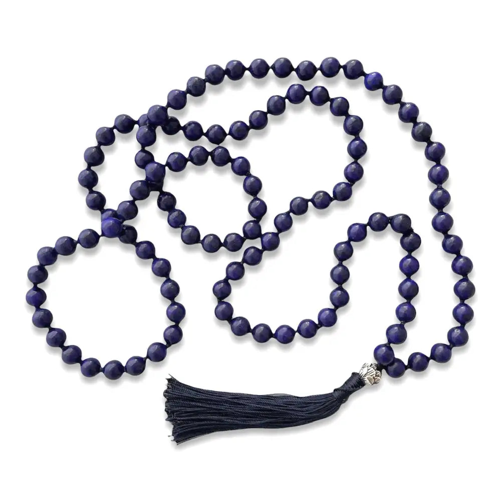 Mala Prayer Bead Crystal Necklace 108 Beads Necklace