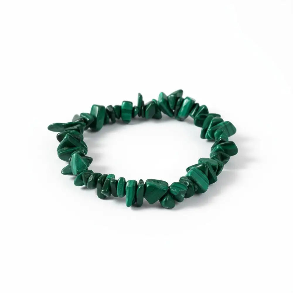 Malachite Chip Crystal Bracelet Bracelets