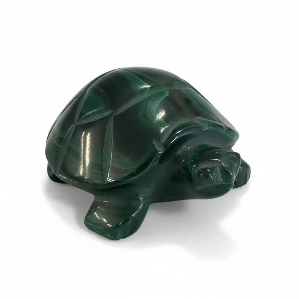 Malachite Crystal Turtle crystal carving