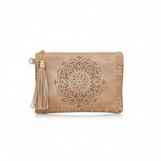 Mandala Vegan Clutch Purse/Cross Shoulder Handbag Bohemian Free Spirit