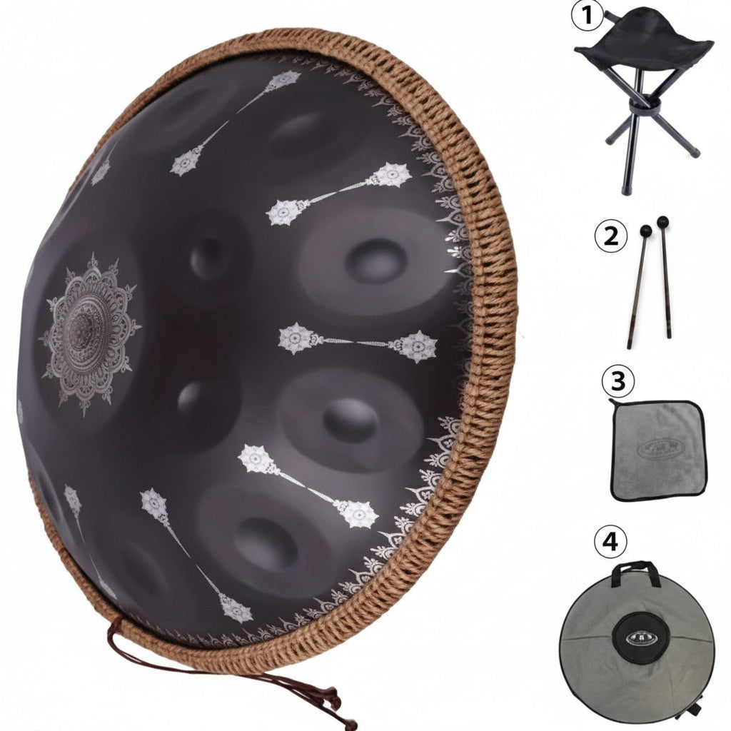 Handpan Mandala Black - 10 note
