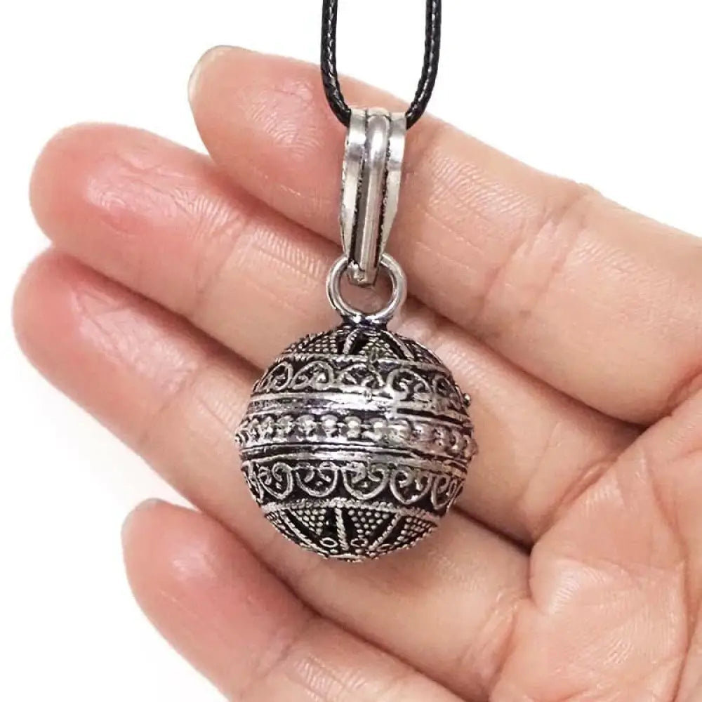 Meditation Bell Pendant in Silver
