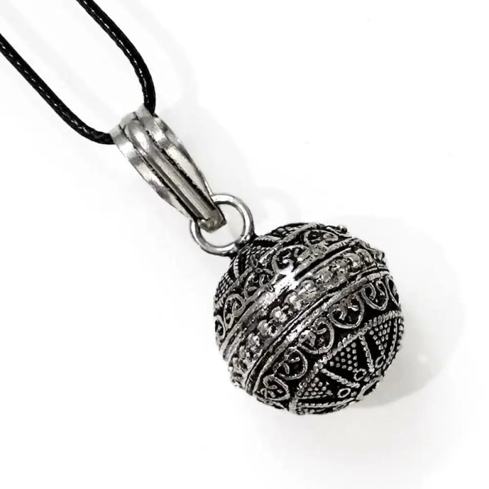 Meditation Bell Pendant in Silver