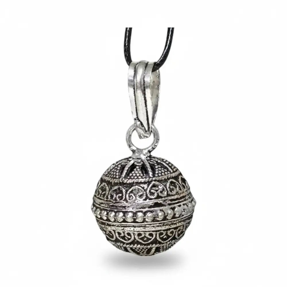 Meditation Bell Pendant in Silver