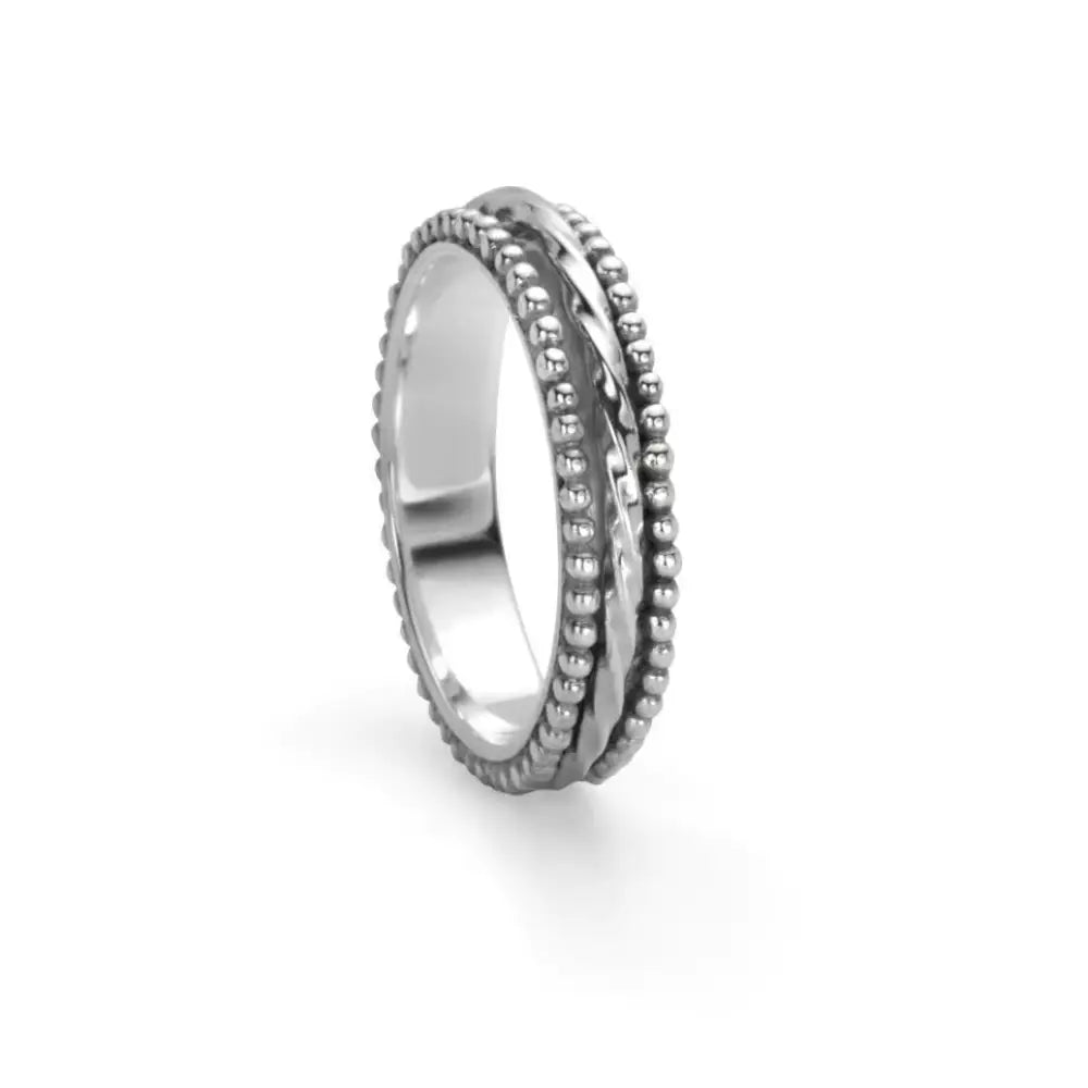 Meditation Rings in Silver Ring