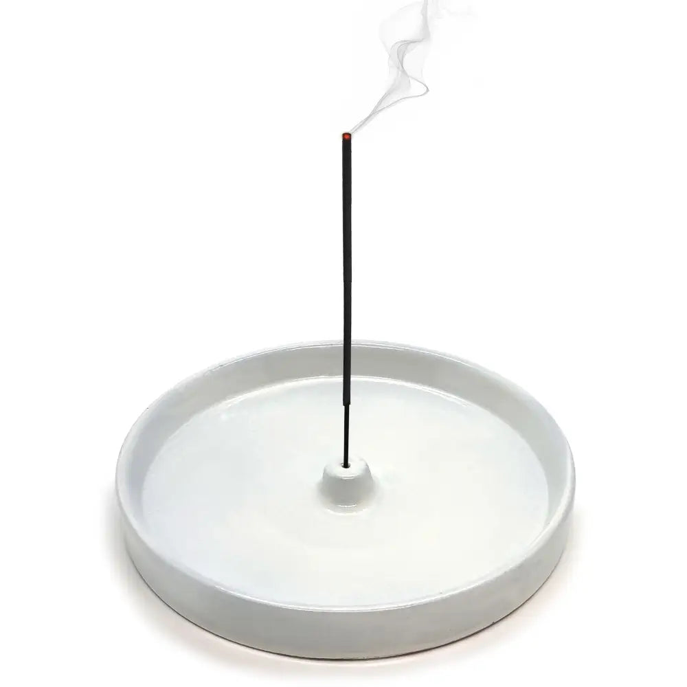 Moonstone Ceramic Incense Stick Holder Round Incense Holder