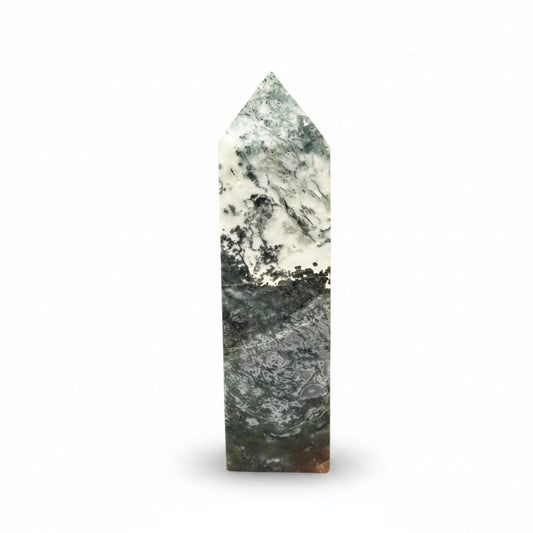 Moss Agate Obelisk 01