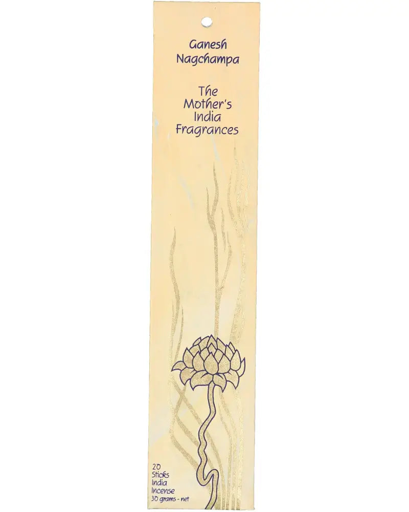 Mothers India Incense - Ganesh Nag Champa incense sticks