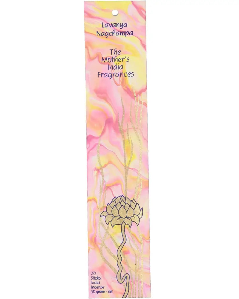 Mothers India Incense - LAVANYA Nag Champa incense sticks
