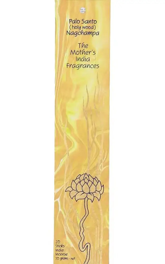 Mothers India Incense - PALO SANTO Nag Champa incense sticks
