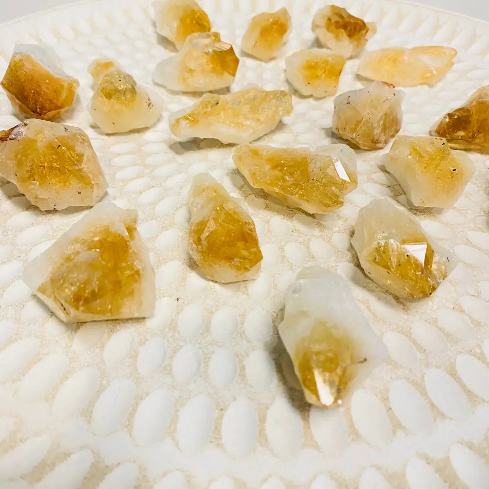 Natural Citrine Points with Inclusions - AAA+ Grade Crystal