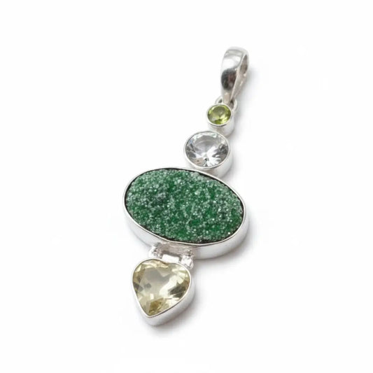 Natural Uvarovite Cabochon Pendant PENDANT