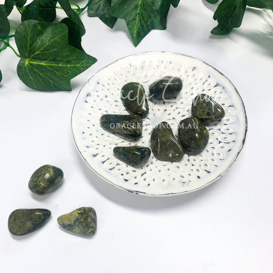 Nephrite Jade (Serpentine) Tumbled