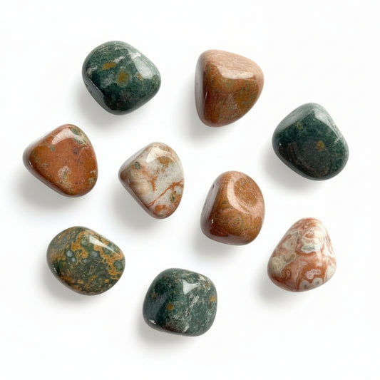 Ocean Jasper Crystal Tumble ~ Joy & Peaceful Vibes