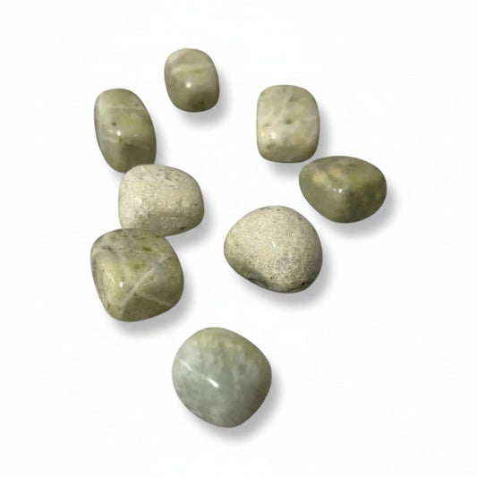 Oil Jade Crystal Tumble ~ Wealth & Grounding