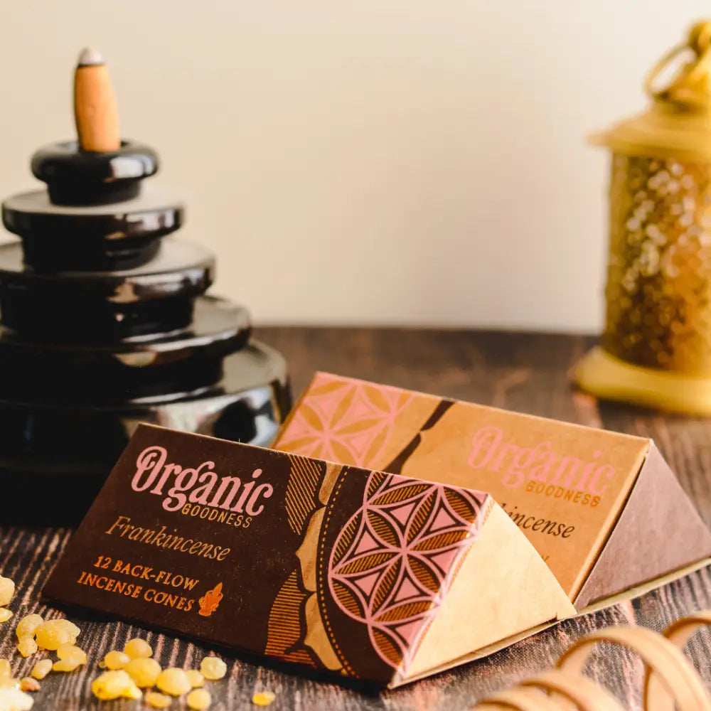 Organic Goodness BACKFLOW Cones FRANKINCENSE backflow incense