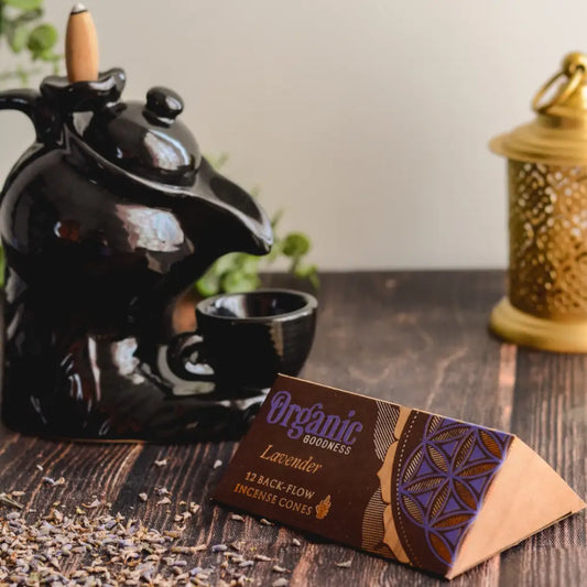 Organic Goodness BACKFLOW Cones LAVENDER backflow incense