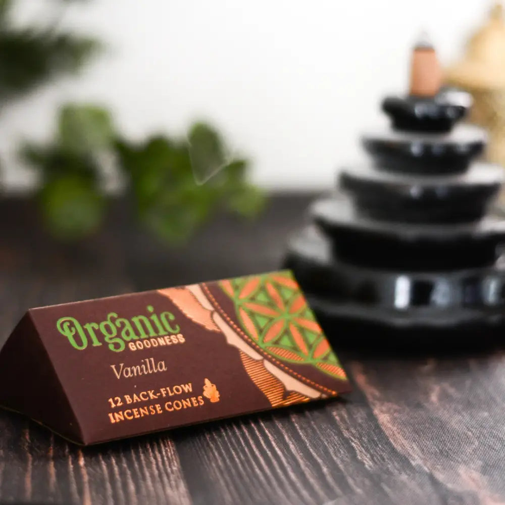 Organic Goodness BACKFLOW Cones VANILLA backflow incense