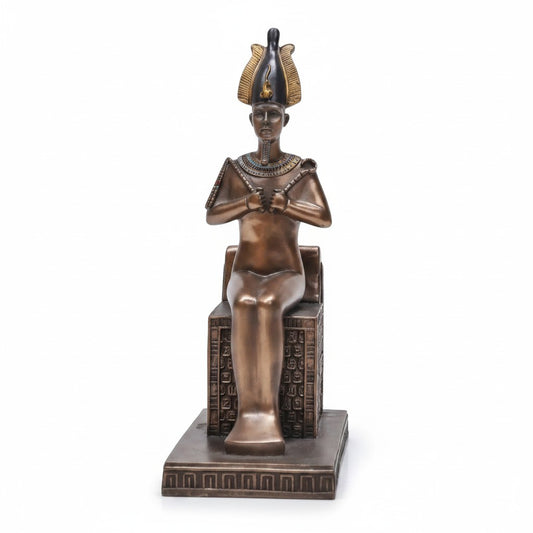 OSIRIS Brass Statue - Egyptian Underworld Lord