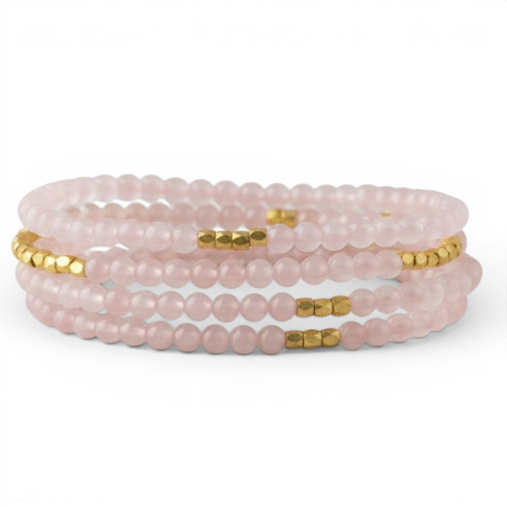 Rose Quartz Wrap Bracelet