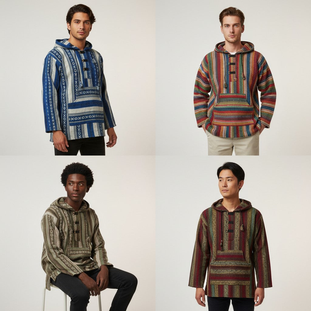 Patchwork Gheri Hoodie - Boho Tibetan