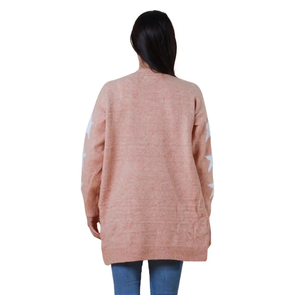 Peach Star Knit Cardigan ~ Quora Medium Cardigan